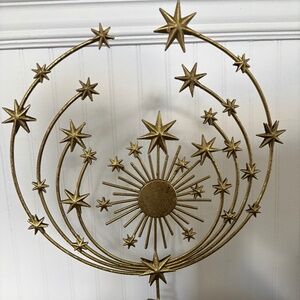Anthropologie Hedy Tree Topper | Celestial | Gold | Sun & Stars